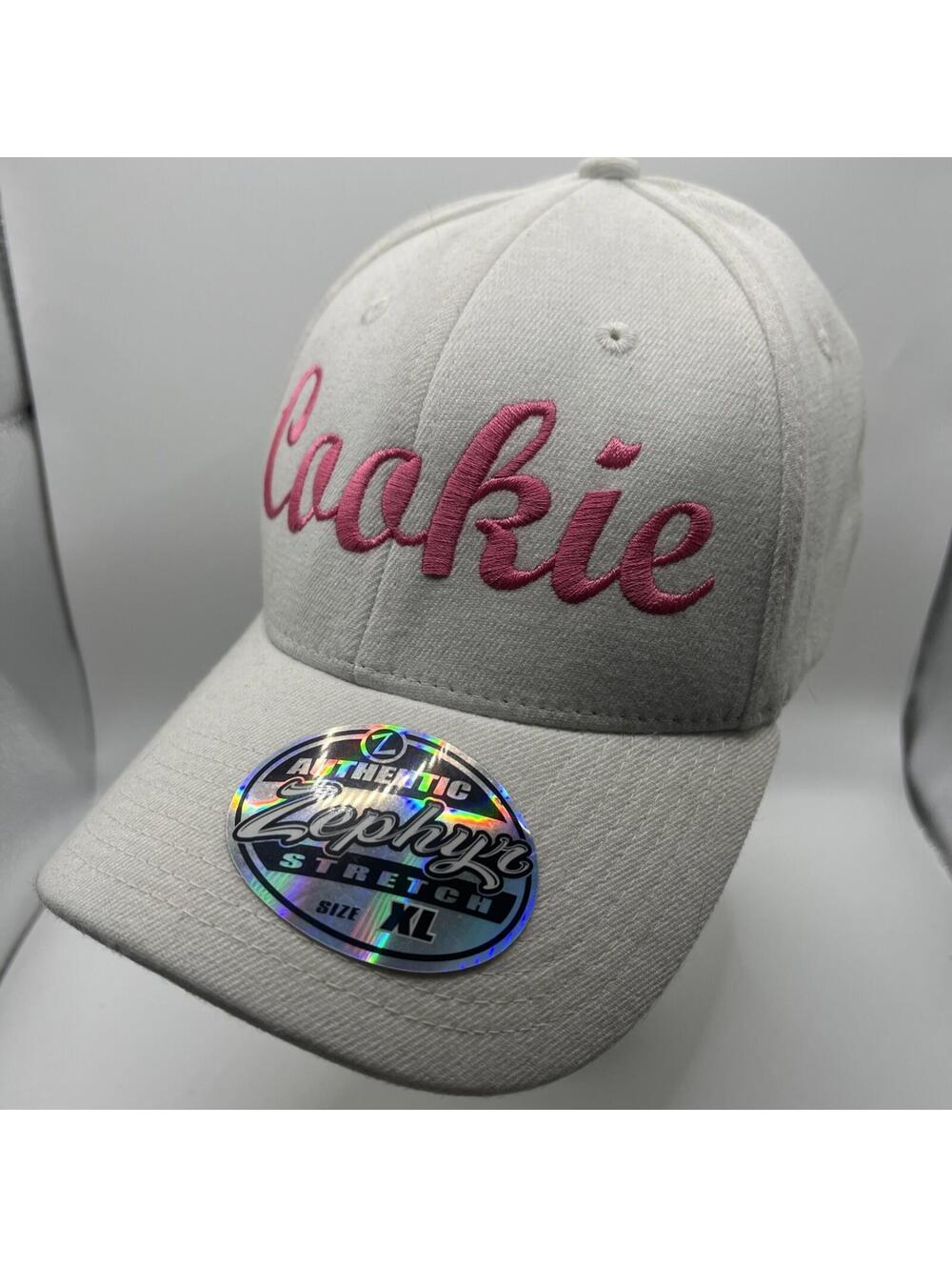Cookie Authentic Zephyr Stretch Hat White Pink Size XL